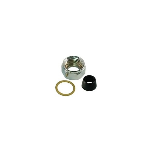 Lincoln Products® 1/2 x 3-1/2 x 1/2 in. IPS Brass Nut in Polished Chrome